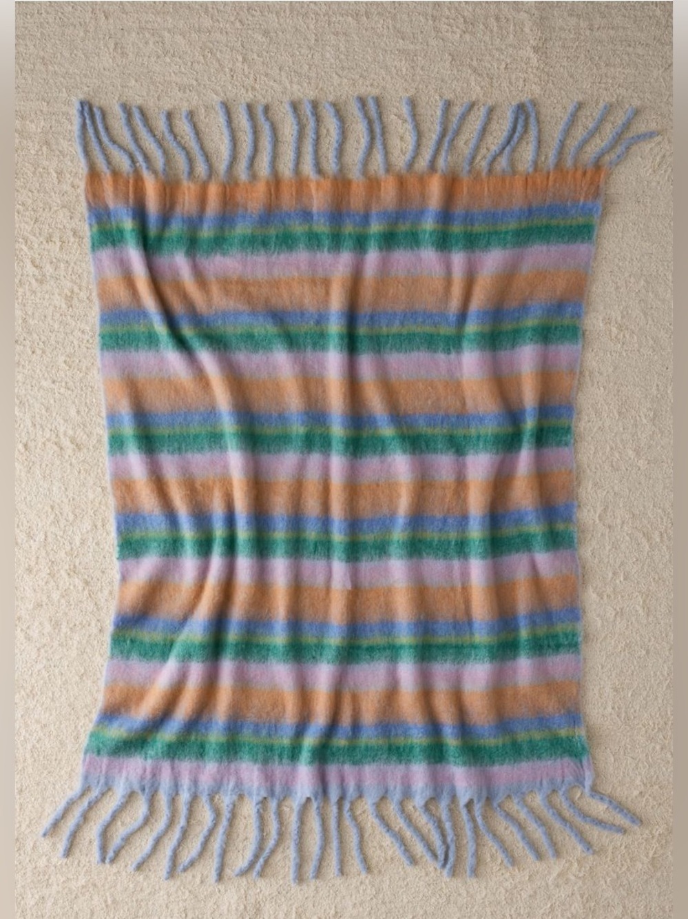 Monroe Faux Mohair Scarf Throw Blanket NWT - Picture 2 of 8